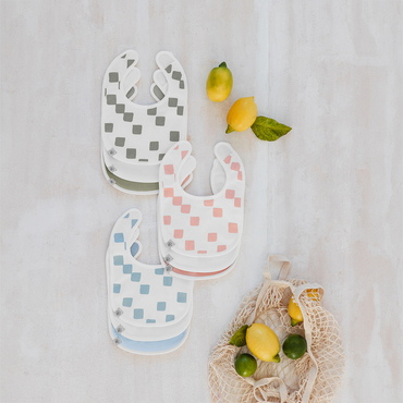 Lässig Bavoir Happy Fruits Khaki - 3 pièces