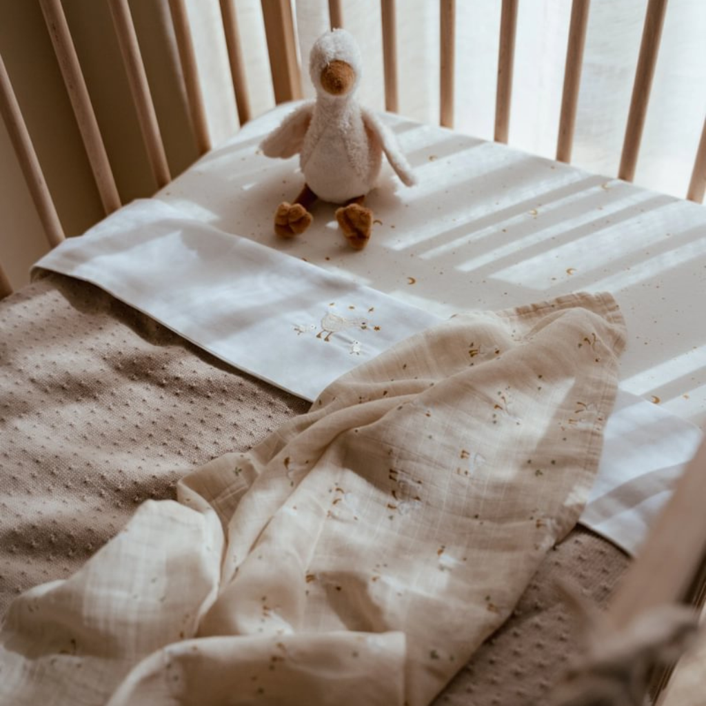 Little Dutch Drap-housse pour lit Moon & Stars blanc