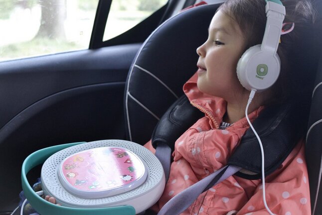 Timio Casque blanc/vert