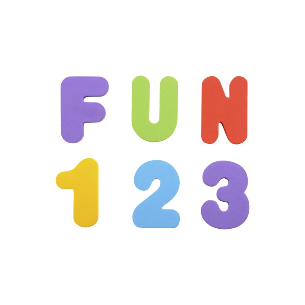 Badspeelgoedschep + Letters