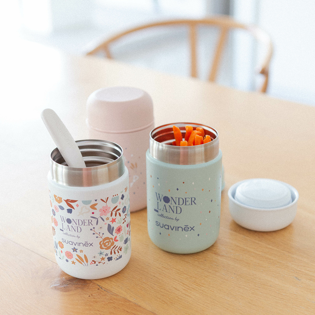 Suavinex Pot de conservation isotherme Wonderland Bleu 400 ml