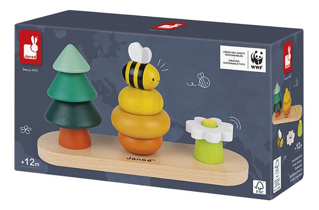 Janod Blocs en bois à empiler Forêt