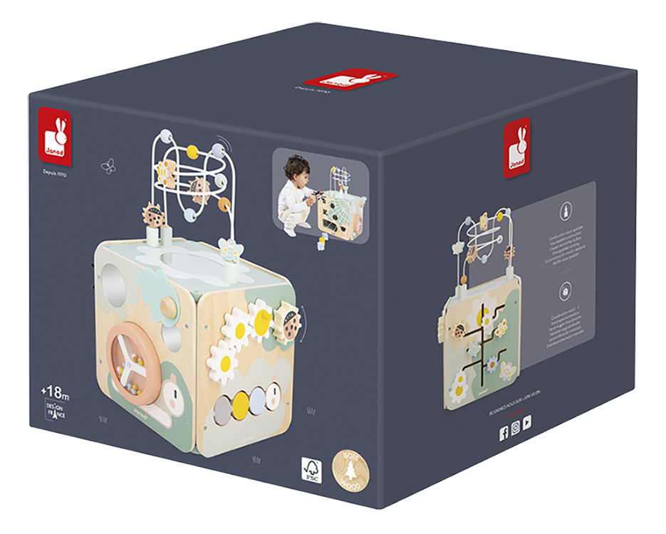 Janod Houten activiteitenkubus Multi