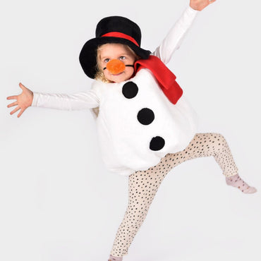Den Goda Fen Costume Bonhomme de Neige 2-4 ans