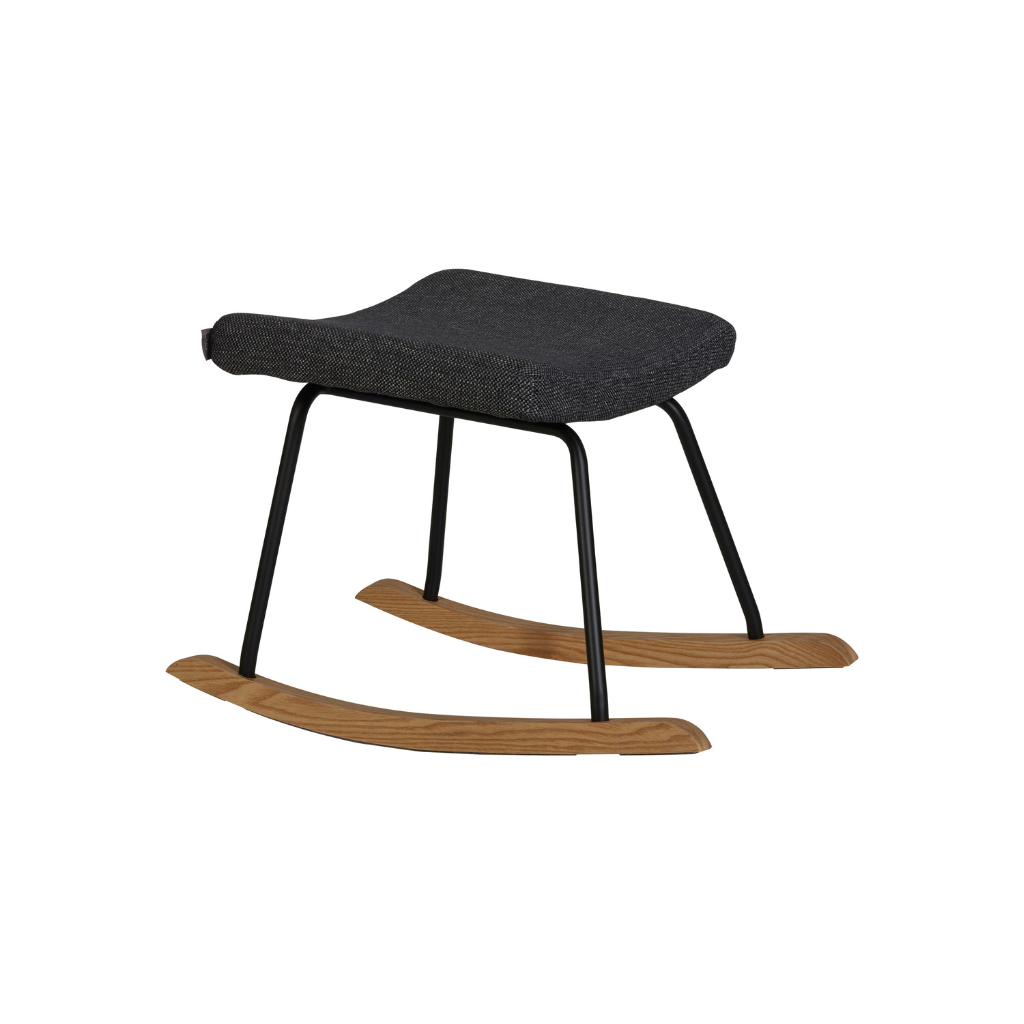 Quax Voetenbank Hocker Rocker De Luxe Black