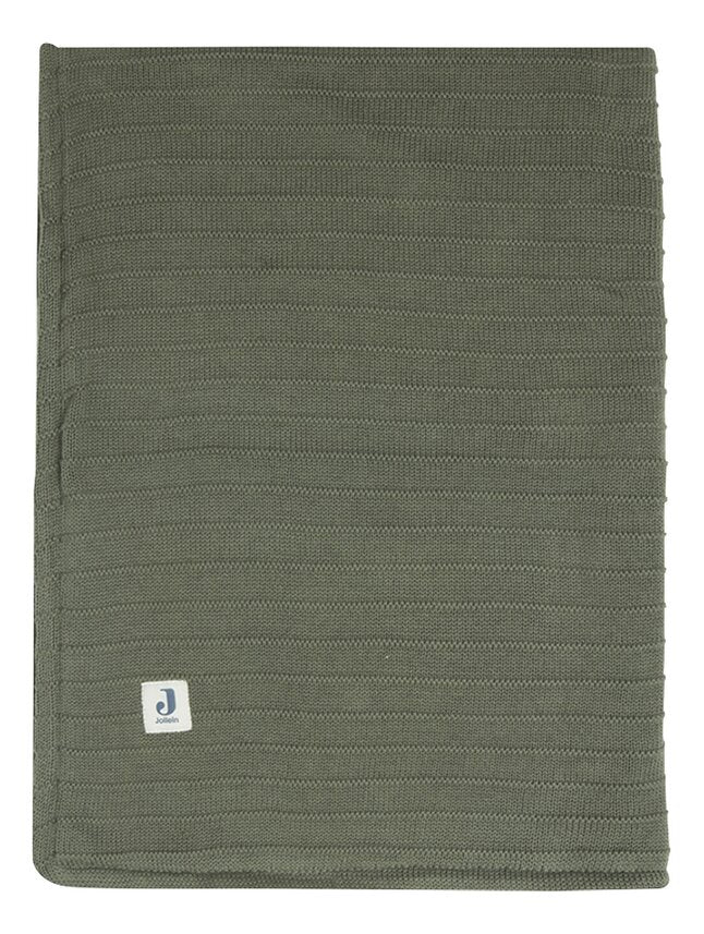 Jollein Couverture pour lit Pure Knit Velvet Leaf Green