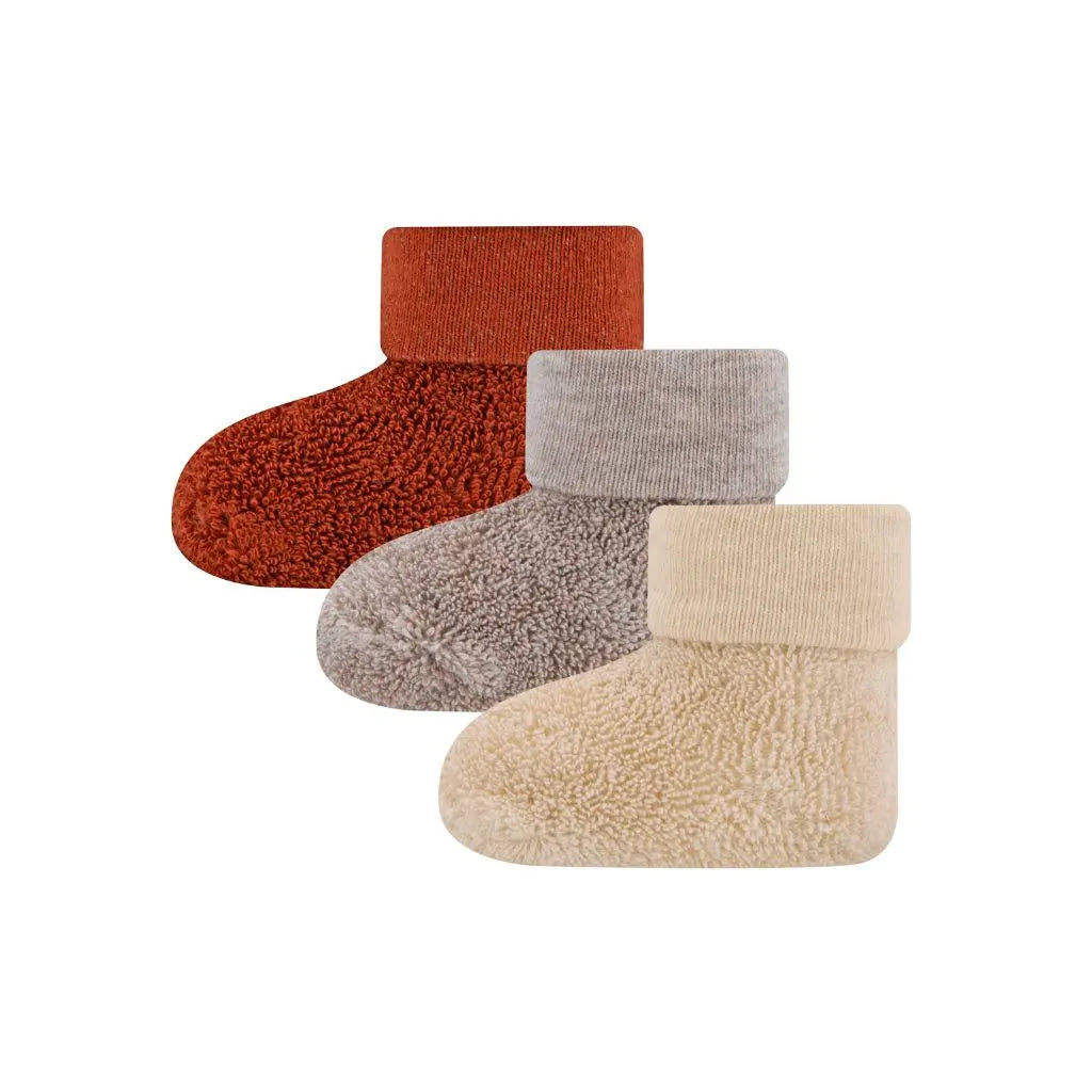 Ewers Kous new born uni / terry / grijs uniseks - 3 stuks