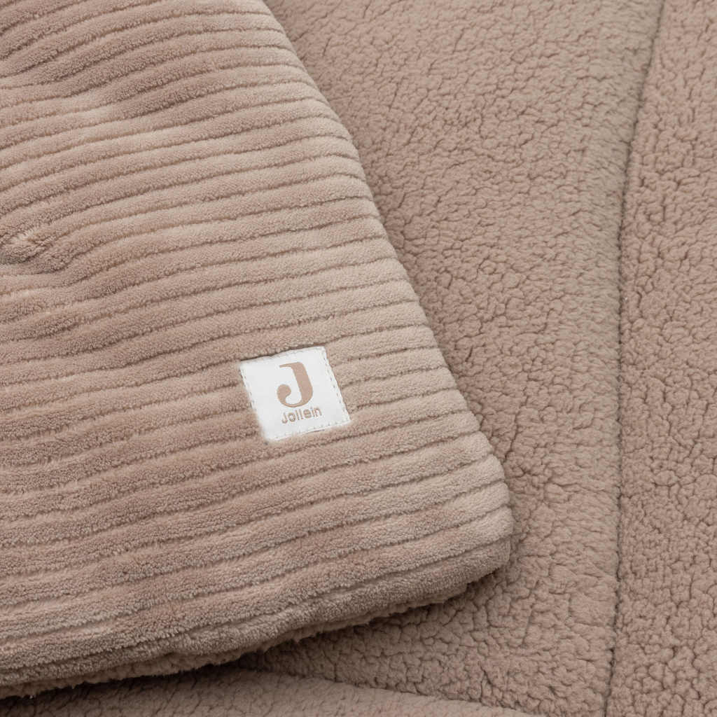Jollein Tapis de parc Cloudy Rib Milky Coffee 75 x 95 cm