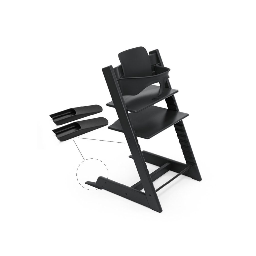 Stokke® Eetstoel Tripp Trapp® + Newborn Set + Baby set² zwart