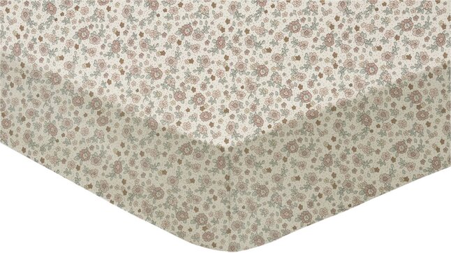 Jollein Drap-housse pour berceau Retro Flowers Lg 50 x L 90 cm
