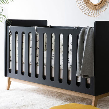 Pericles Lit pour bébé convertible Pure black L 120 x Lg 60 cm