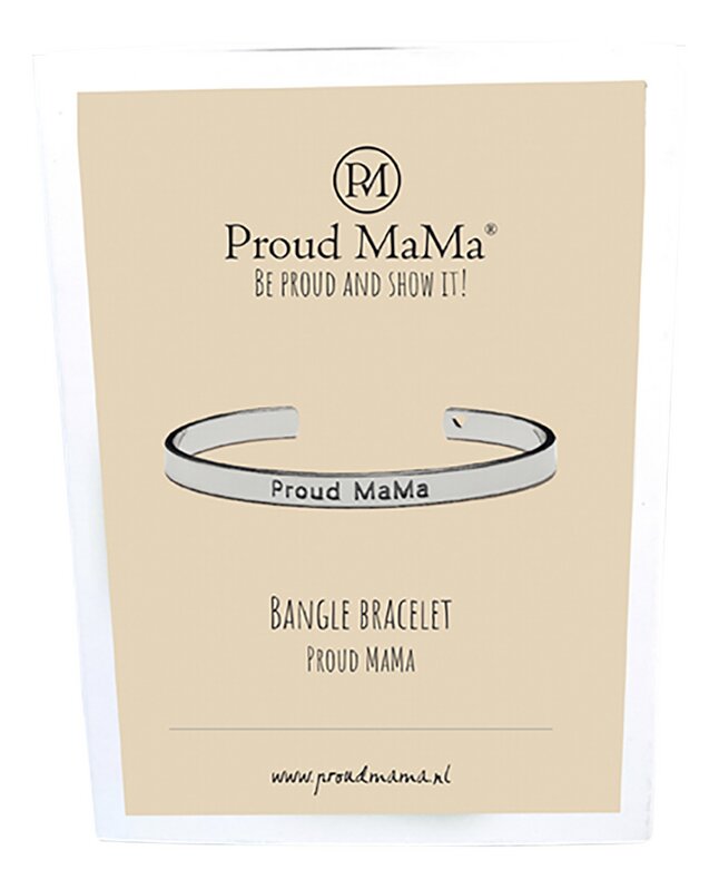 Proud Mama Bracelet Bangle argenté