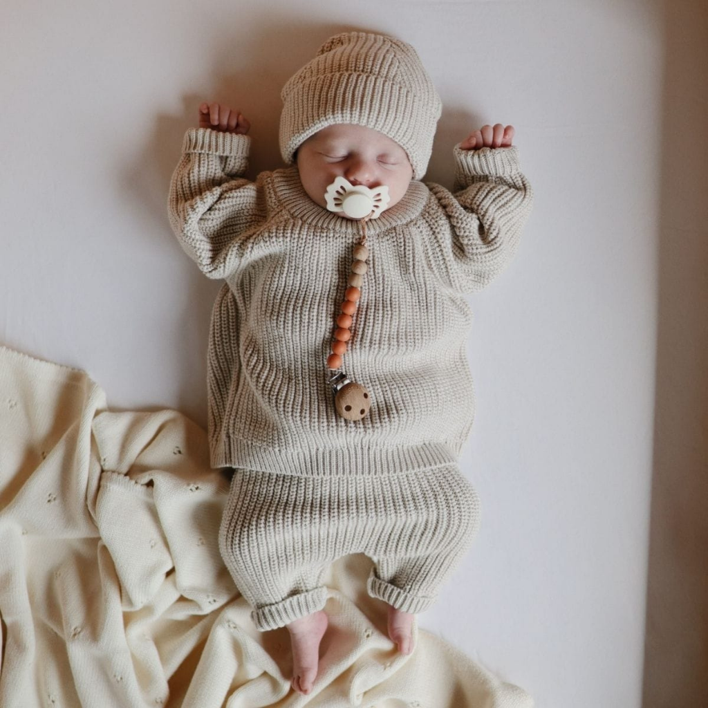 FRIGG Fopspeen + 0 maanden Lucky silicone Cream/Blush - 2 stuks