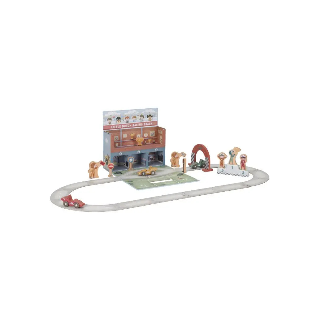 Little Dutch Houten Speelkoffer met racebaan