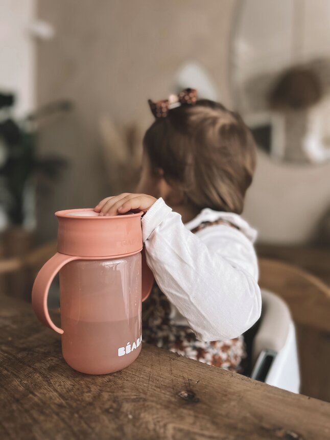 Béaba Gobelet d'apprentissage 360° rose 340 ml