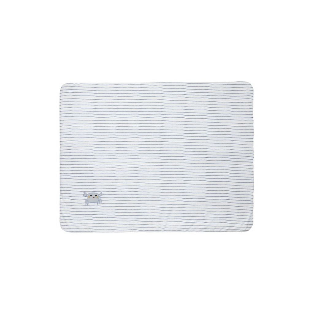 Dreambee Tapis pour parc Billie crabe bleu/beige