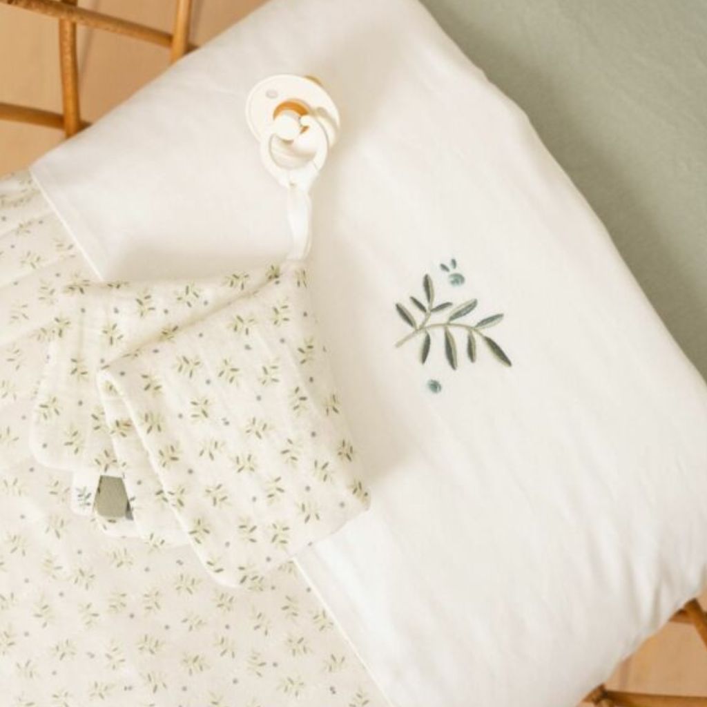 Little Dutch Drap pour lit Blueberry Leaves Lg 110 x L 140 cm