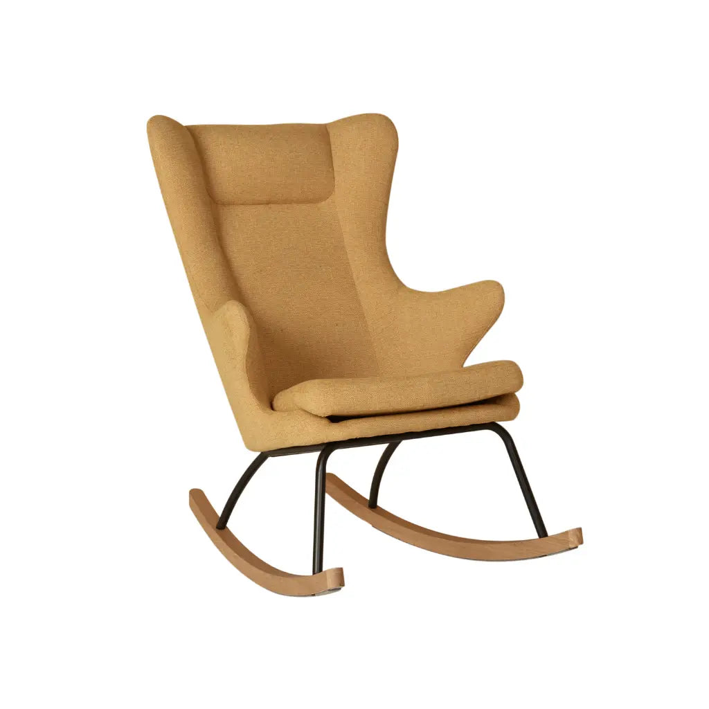 Quax Chaise à bascule Rocking Chair De Luxe Adult Saffran