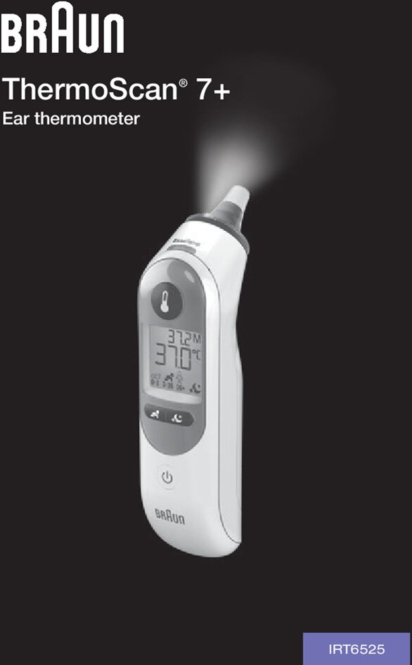 Braun Thermomètre infrarouge ThermoScan 7+ avec Age Precision