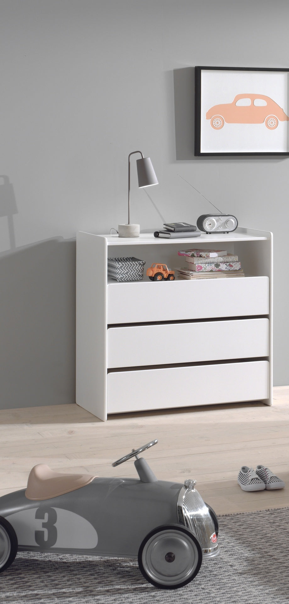Jaxx Commode met verlengstuk Kiddy wit