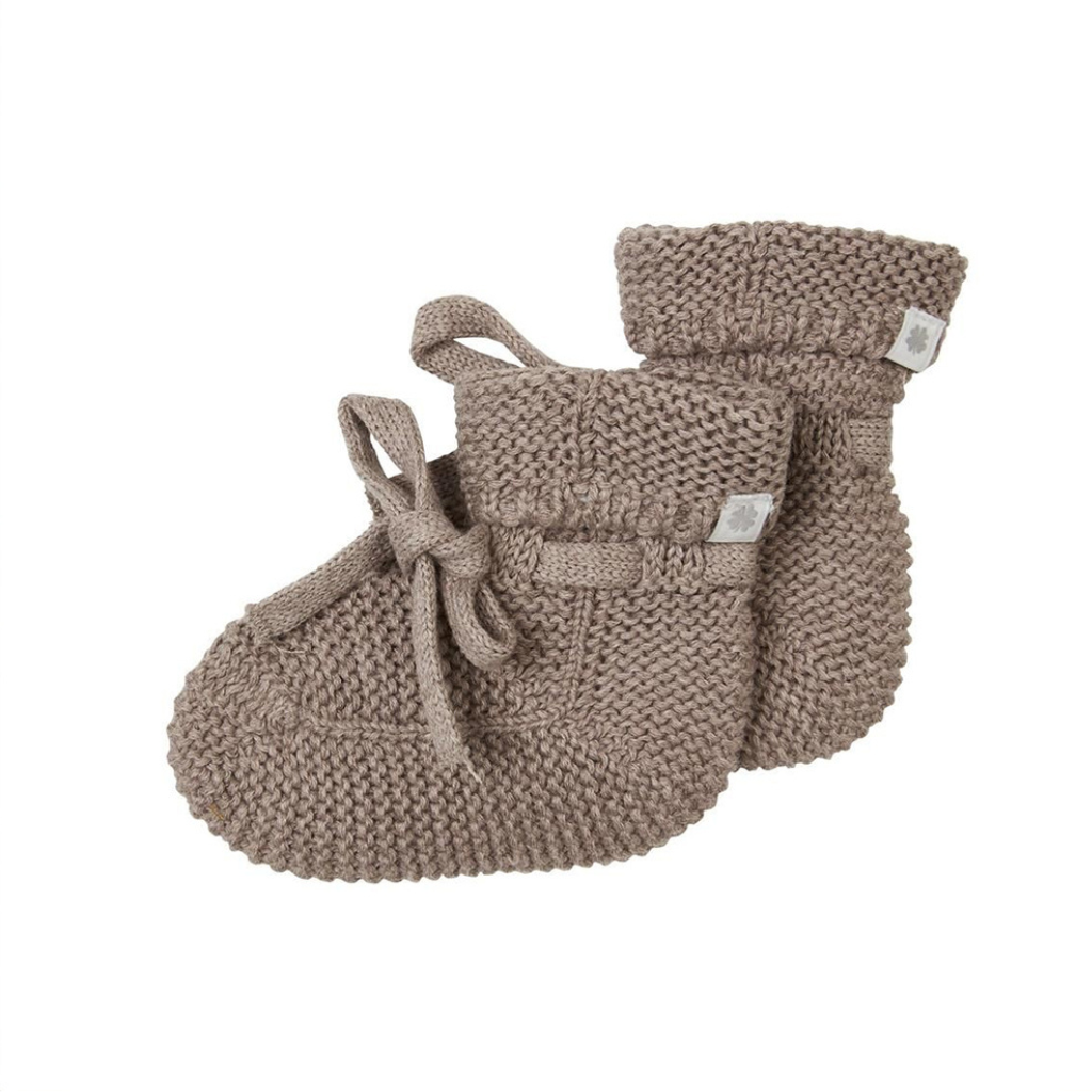 Noppies Paire de chaussettes Booties Knit Nelson 0 à 12 m taupe melange