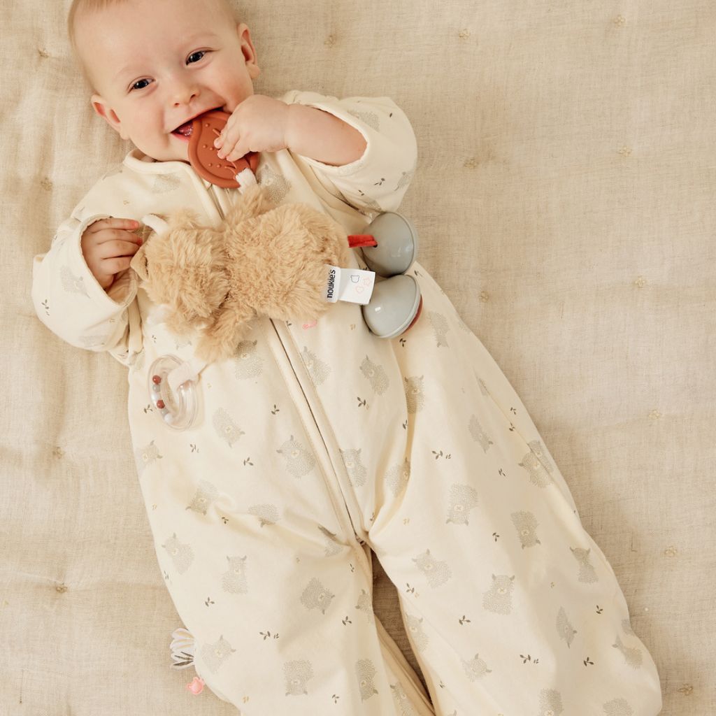 Noukie's Slaapzak met  afritsbare mouwen katoen Fluffy & Orso 70 cm