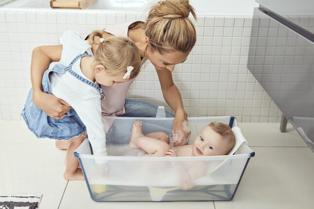Stokke® Baignoire Flexi Bath® Transparent Blue