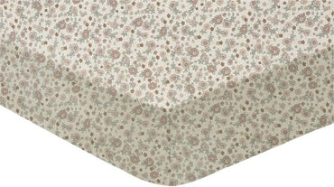 Jollein Drap-housse pour lit Retro Flowers Lg 60 x L 120 cm