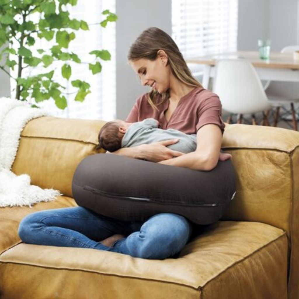 doomoo Coussin d'allaitement Comfy Big Tetra gris