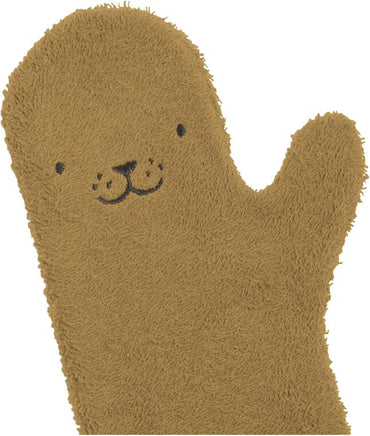 Nifty Washandje Shower Glove Zeehond Caramel