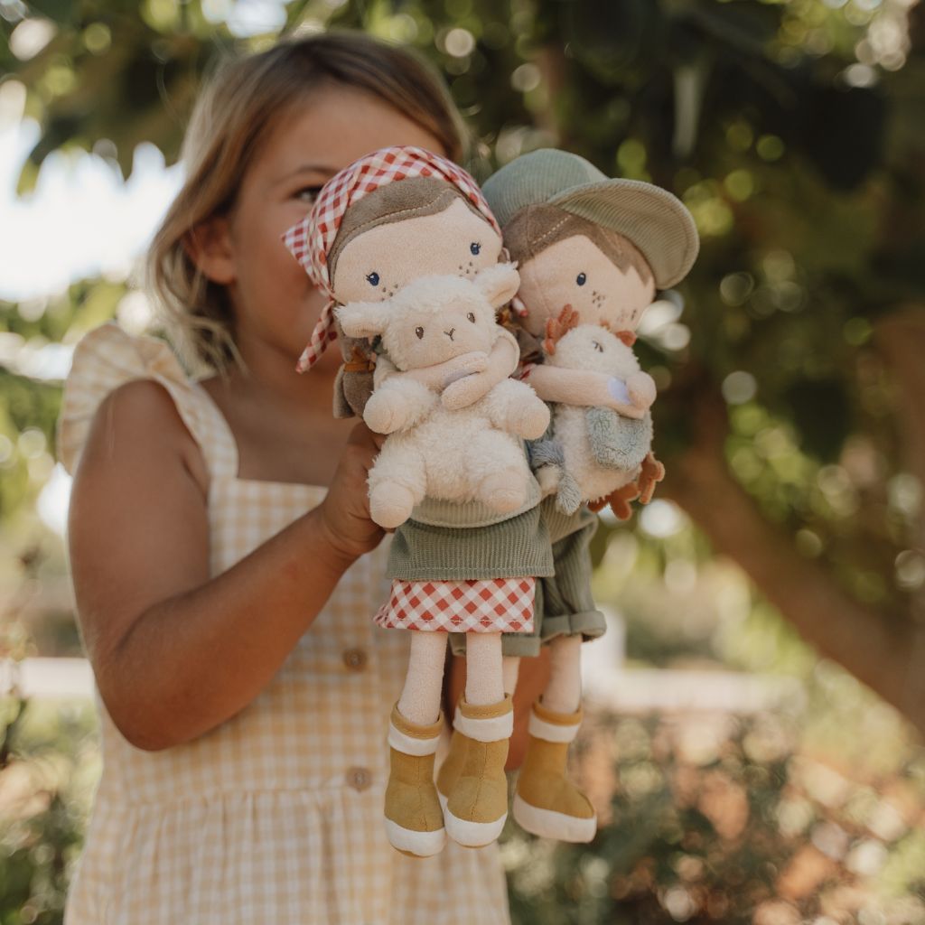 Petite poupée hollandaise en peluche Little Farm Jim 35 cm