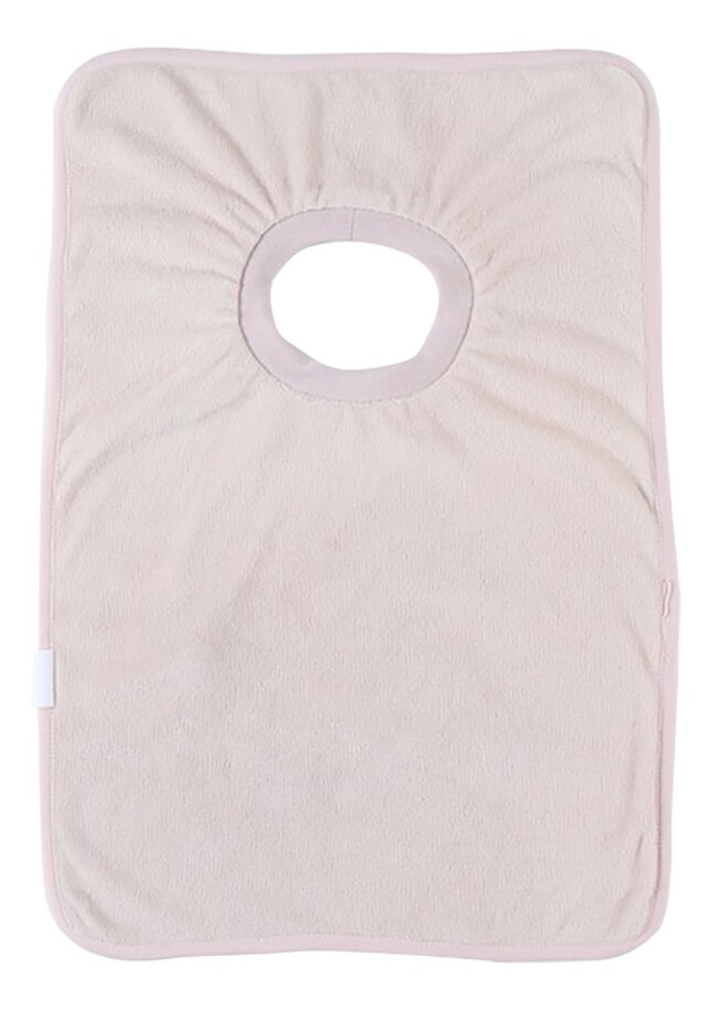 Noukie's Bavoir Popsie, Gigi & Louli - Tricératops Popsie rose poudré