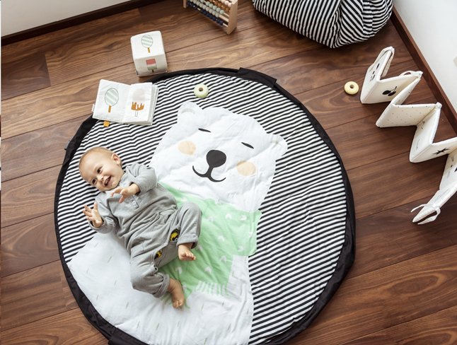 Play&Go Opbergzak/Speeldeken Soft ijsbeer