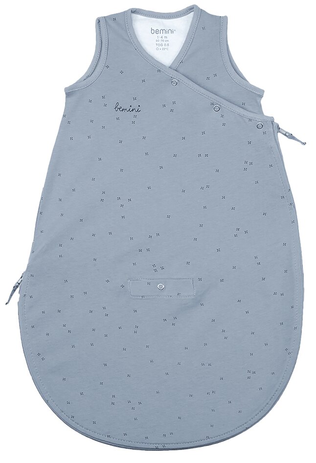 Bemini Zomerslaapzak Magic Bag Jersey blauw 60 cm