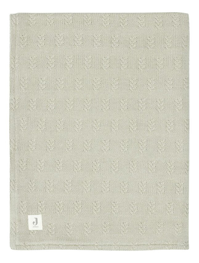 Jollein Couverture pour berceau ou parc Grain Knit Velour Olive Green