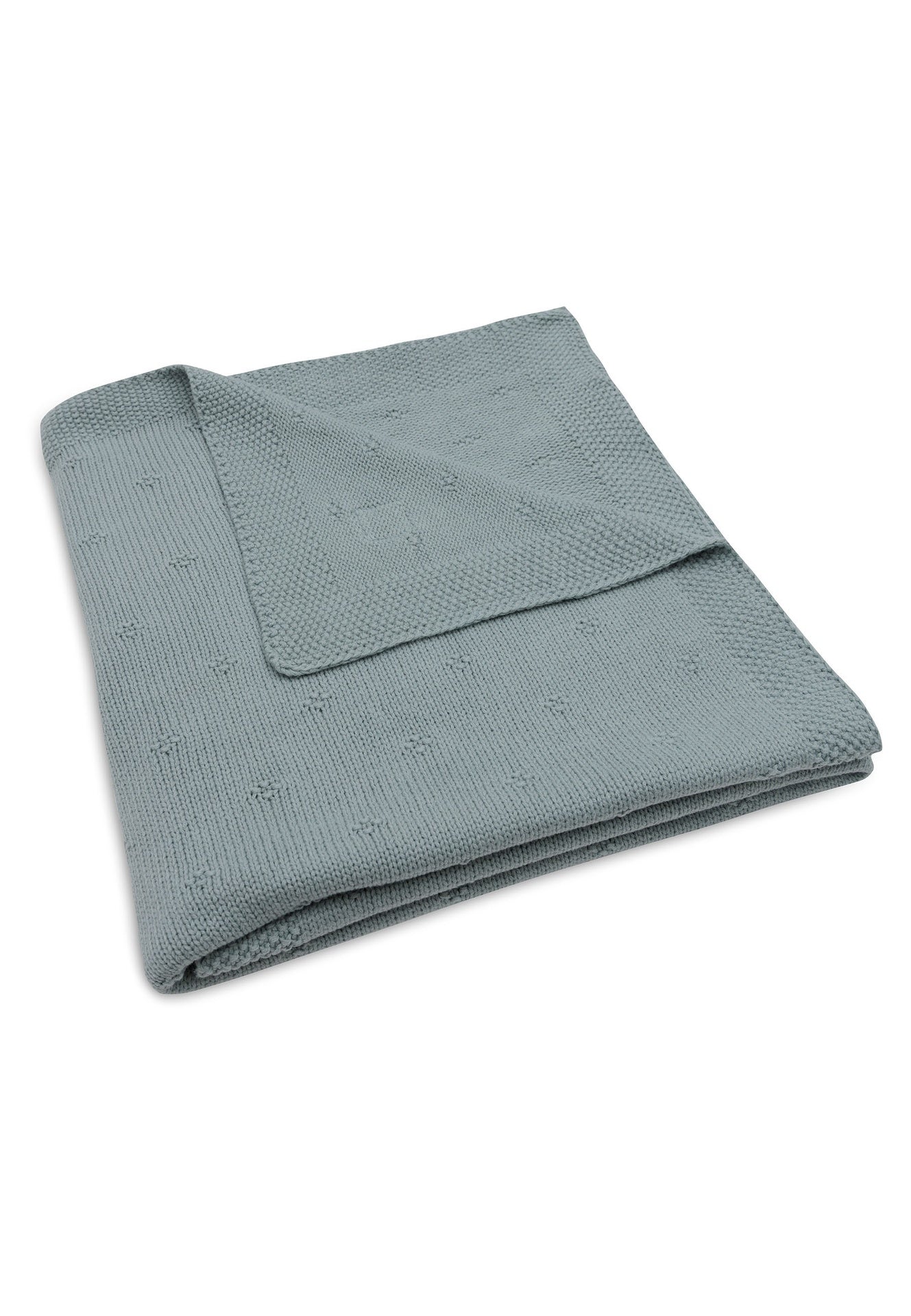 Jollein Couverture pour lit Cosy Knit Sea Green coton Lg 150 x L 100 cm