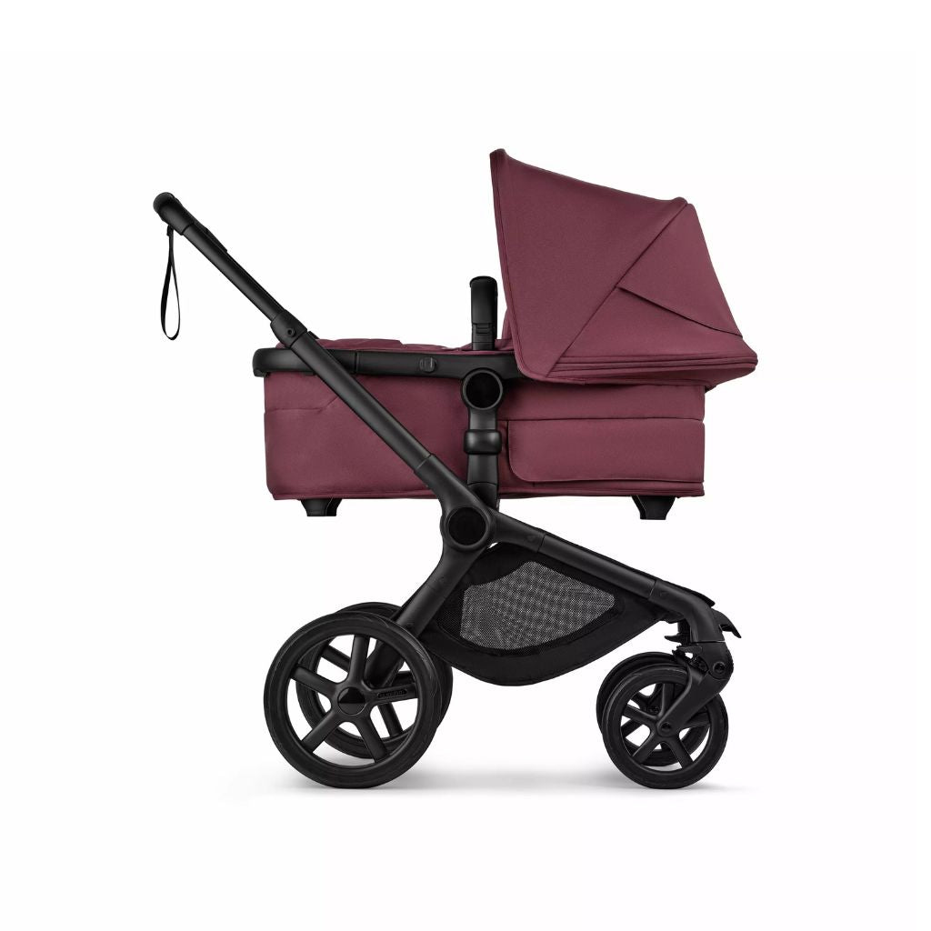 Bugaboo Poussette Fox 5 Renew avec nacelle Black / Dark Cherry