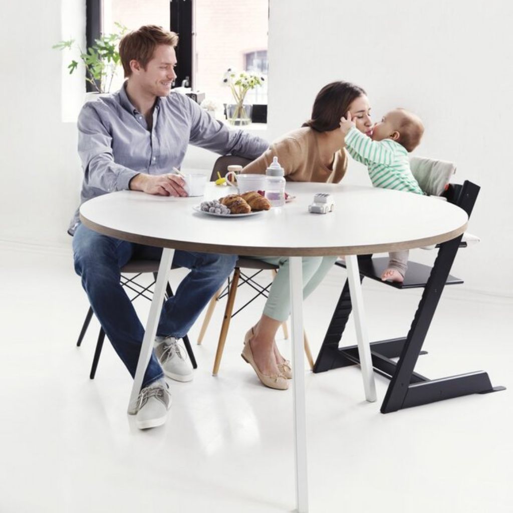 Stokke® Eetstoel Tripp Trapp® + Baby Set² + eettablet zwart