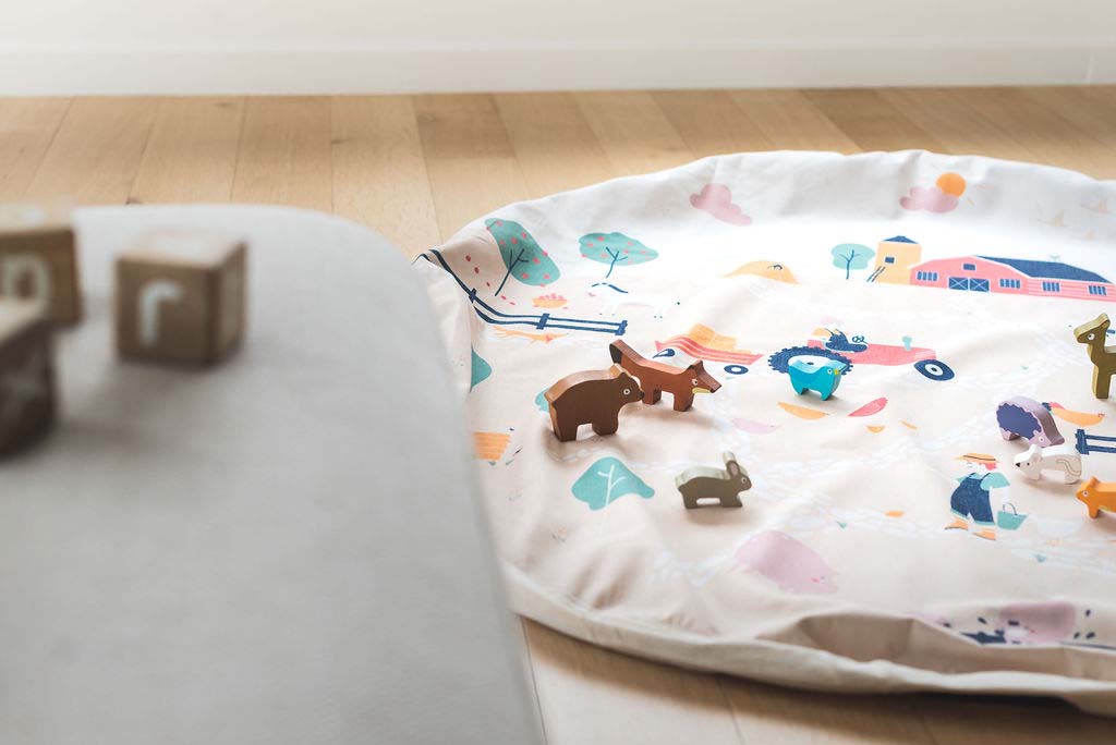 Play&Go Speeldeken /Opbergtas Noomad Farm toy