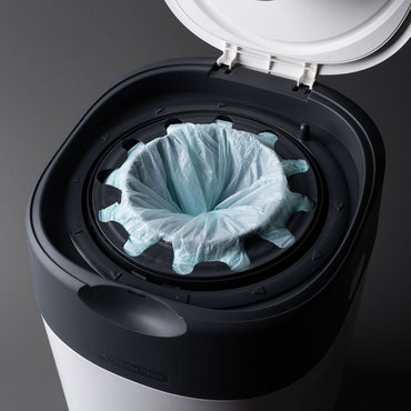 Tommee Tippee Poubelle à couches Twist & Click blanche + recharge 4-pack