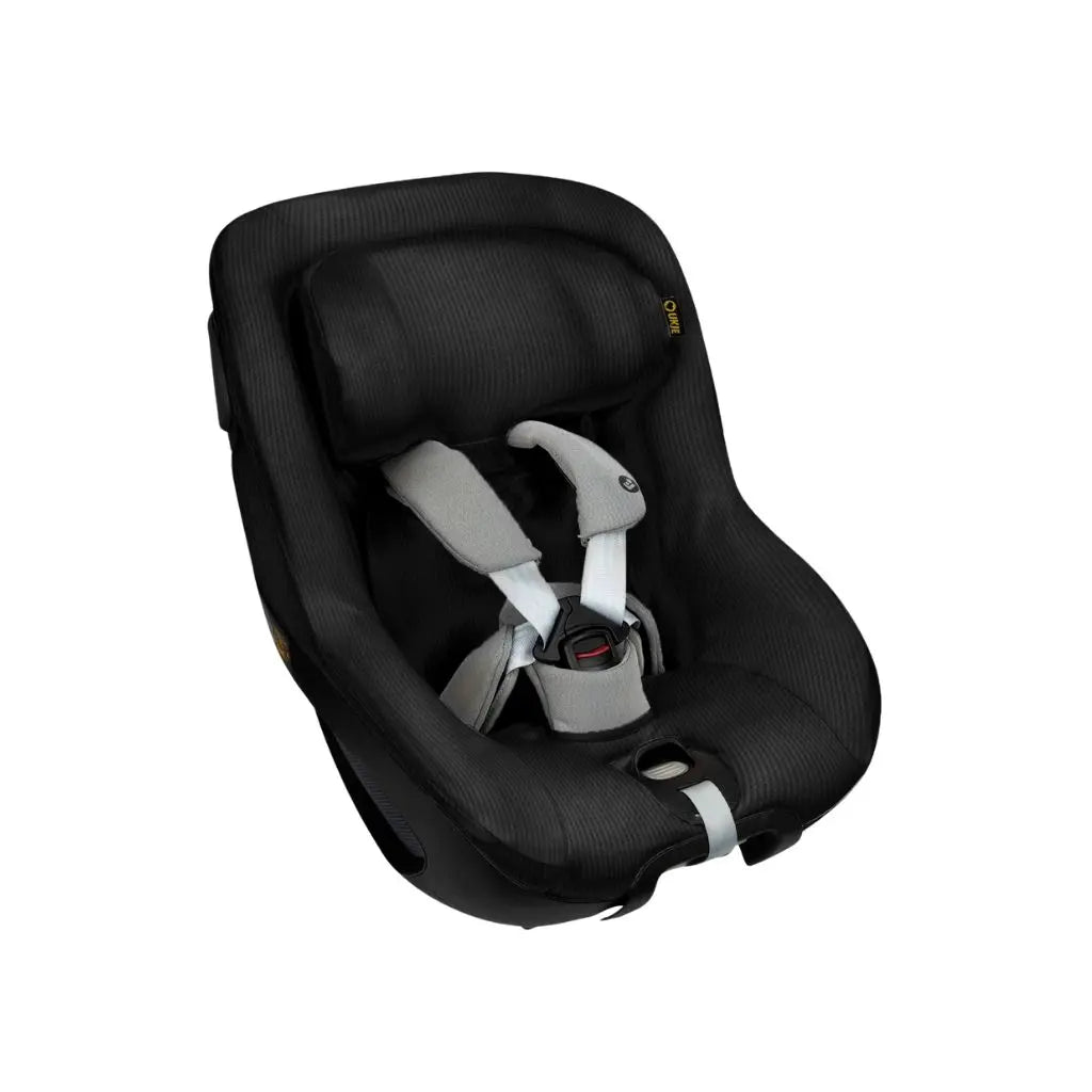 Ukje Housse de siège-auto pour Maxi-Cosi Pearl 360 Groupe 0/1 en tissu gaufré noir