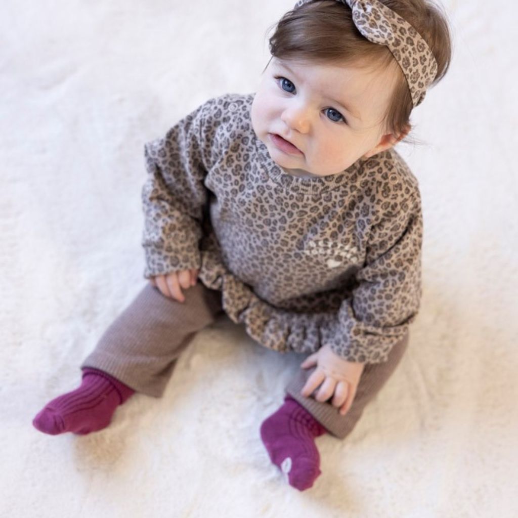 Feetje Legging rib Better Together Brown Melange