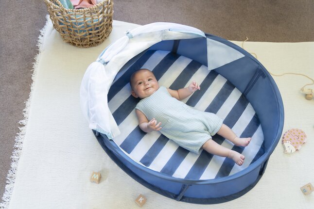 Babymoov Tente anti-UV Babyni Marinière bleu/blanc