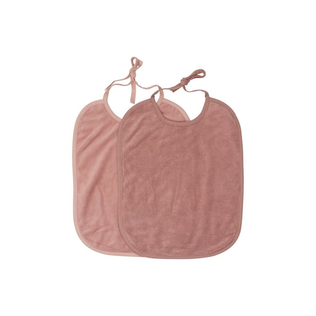 Dreambee Bavoir Essentials à cordelettes rose - 2 pièces