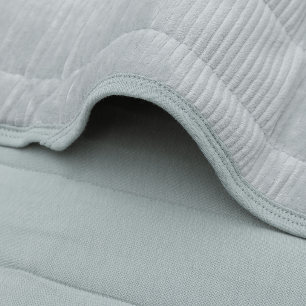 Jollein Couverture pour berceau Velvet Rib Sea Green 75 x 100 cm