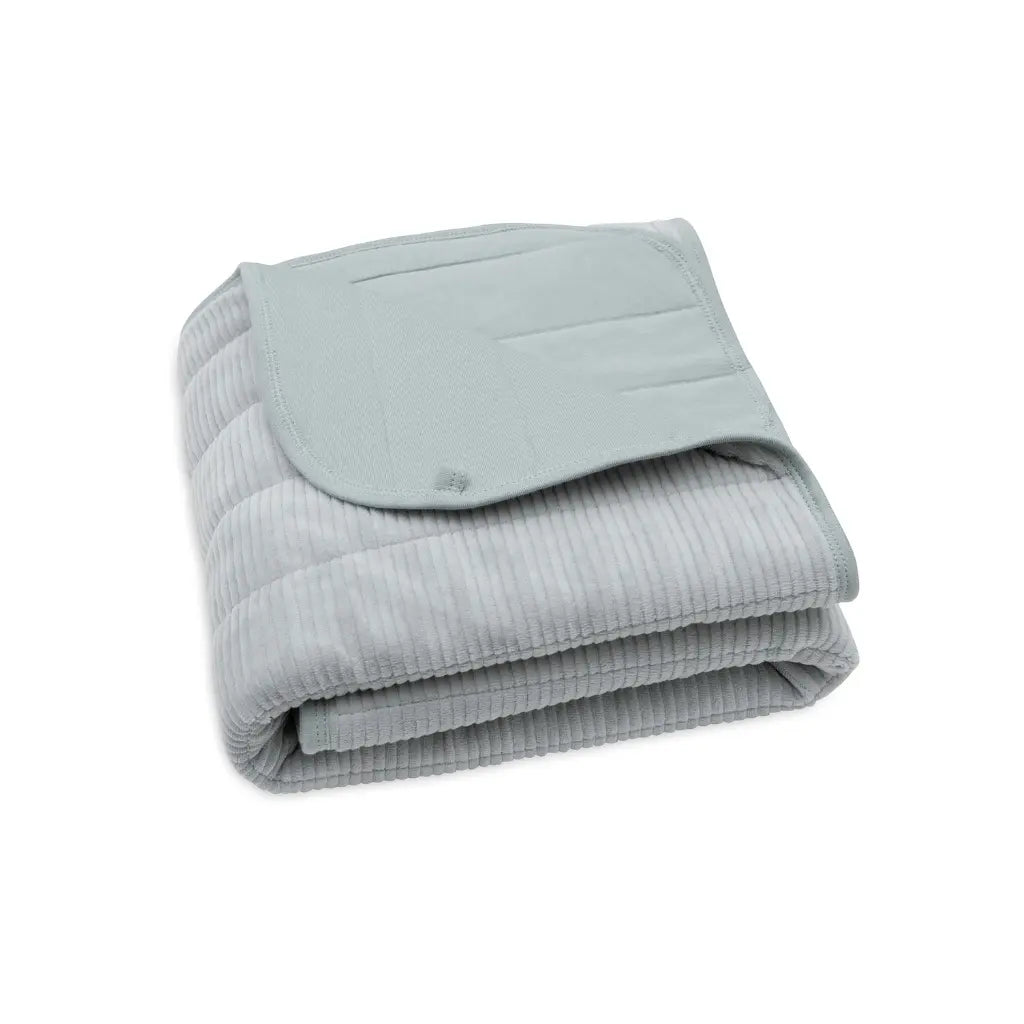Jollein Couverture pour berceau Velvet Rib Sea Green 75 x 100 cm