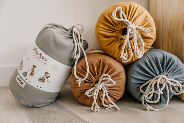 Play&Go Sac de rangement/Couverture de jeu Organic Meadow Green