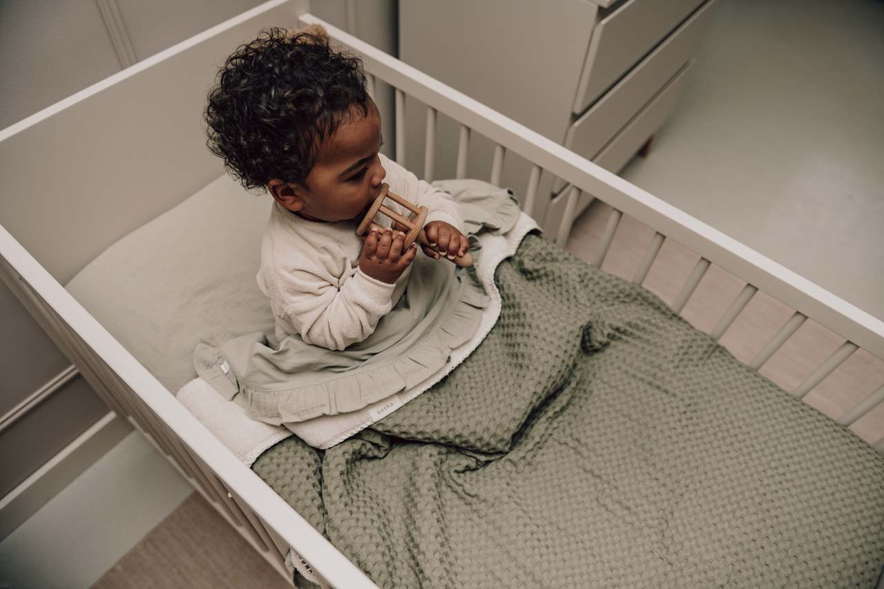 Koeka Deken voor bed Oslo Moss