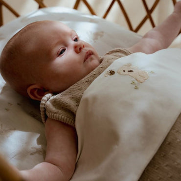 Little Dutch Drap pour berceau Newborn Naturals Baby Bunny blanc