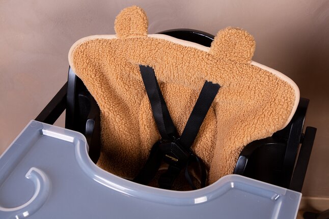 Childhome Coussin réducteur pour chaise haute Evolu 2 Teddy blanc/beige